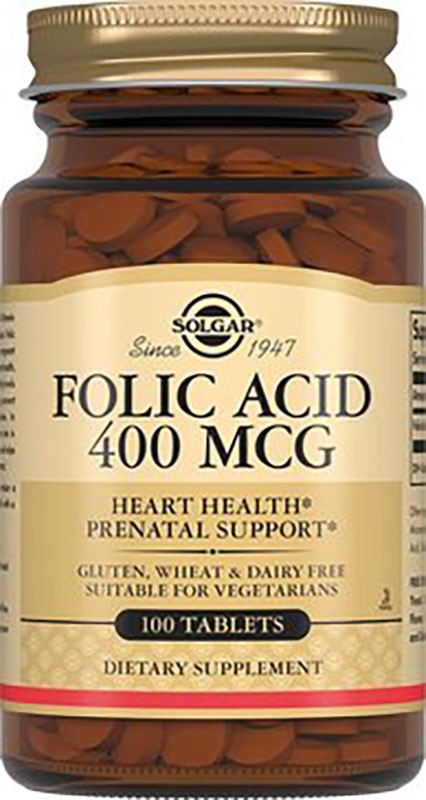 Solgar Folic Acid 400 mcg, 100 таб.